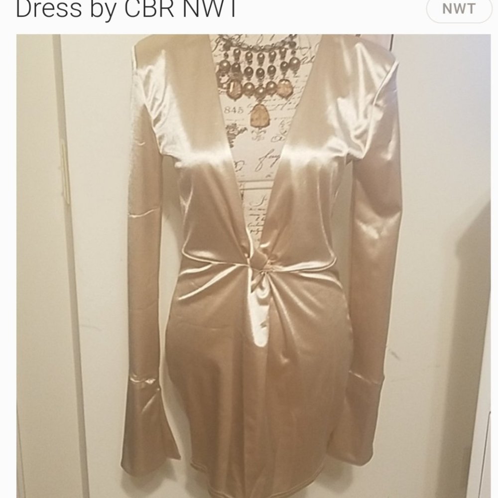 CBR gold dress NWT